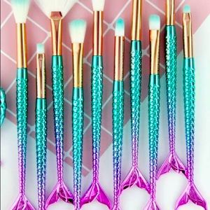 10pc high-quality, synthetic brush set